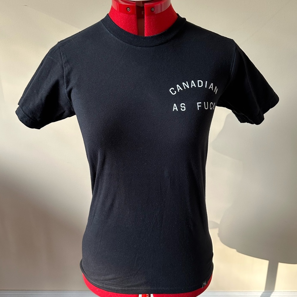 Peace Collective Canadian As F*#k black tee